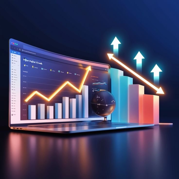Gráficos y reportes de crecimiento en una tablet